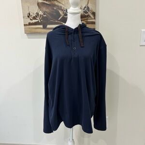 Weatherproof Vintage Blue Hoodie. Size XL